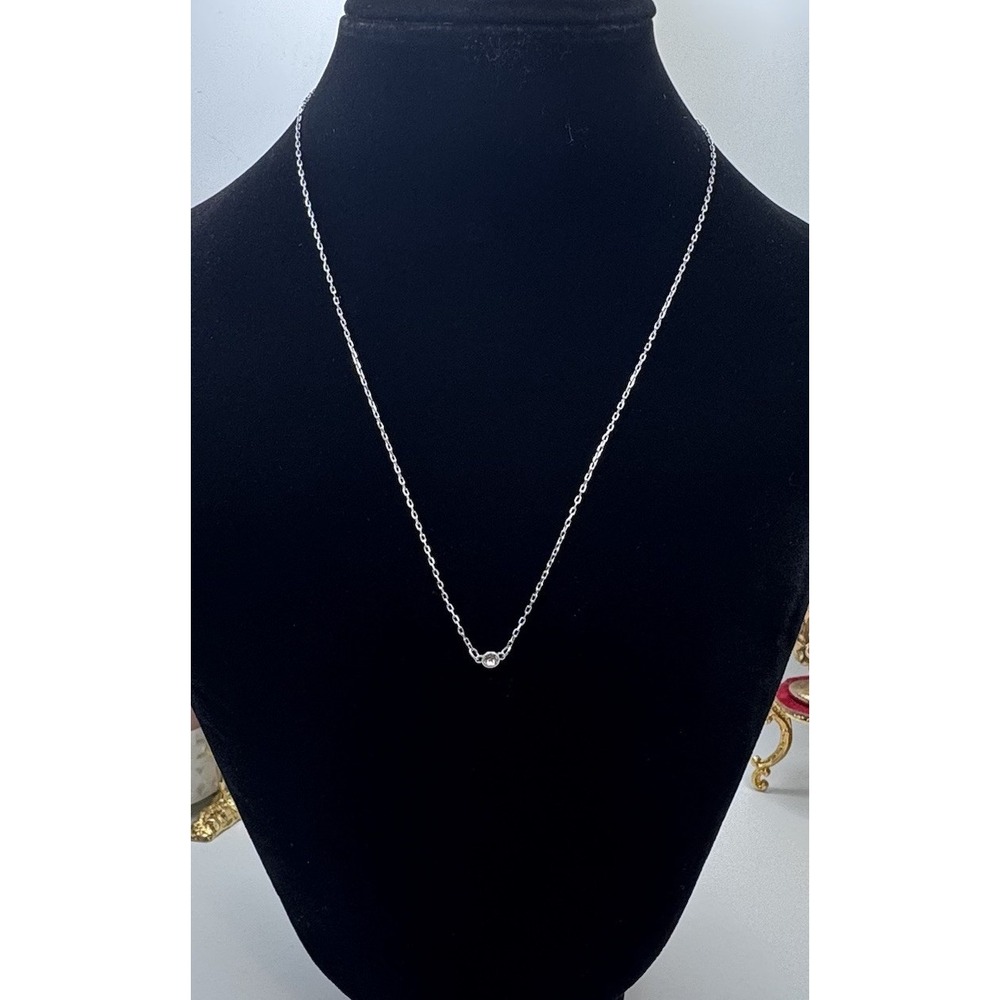 Swarovski Necklace Beautiful Round Crystal Pendant 16"- Beautiful Necklace